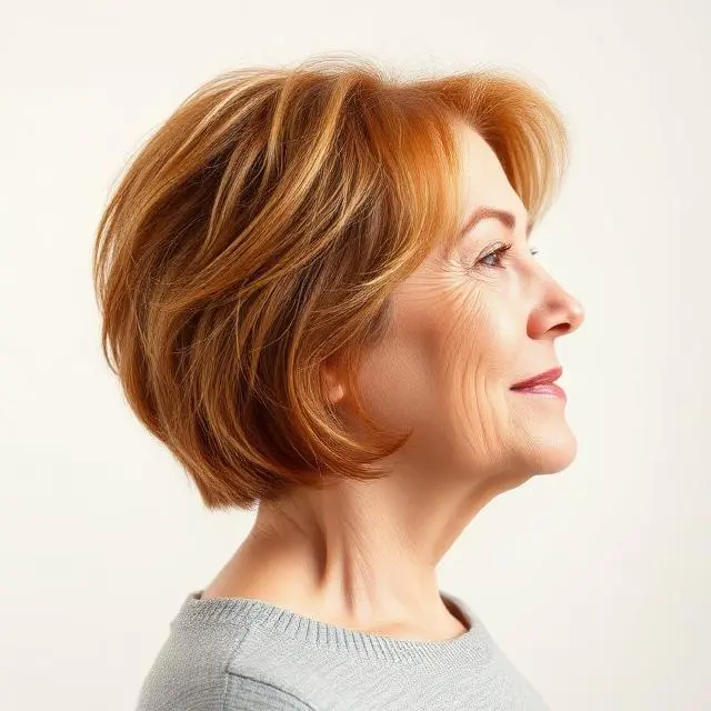 #21 Ginger Copper Hair Color for Older Women