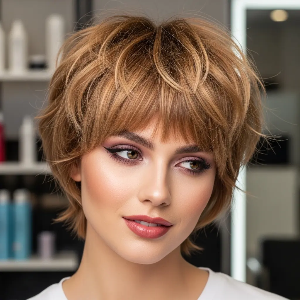 #21 Pixie Mullet for Fuller Face Shapes