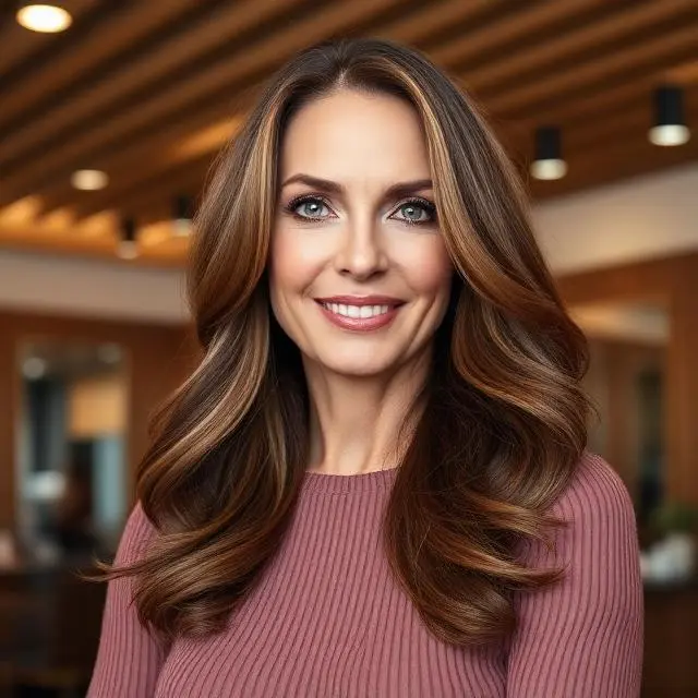 #3 Cascading Butterfly Layers with Chestnut Ends