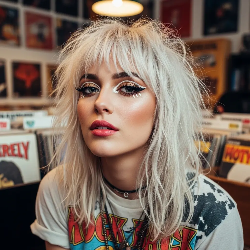 #3 Flat Hair Mullet with Retro Flair