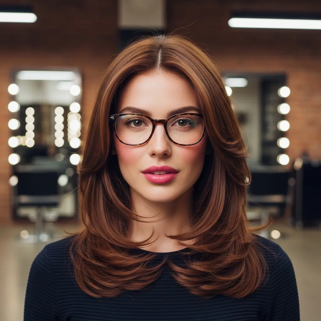 #4 Ash Brown Butterfly Layers with Tapered Ends