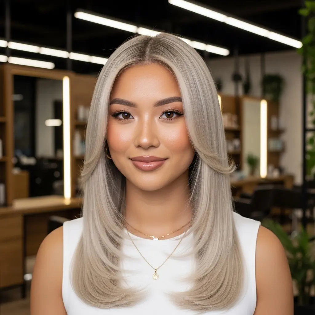 Long Layered Blonde Hair with Soft Shine