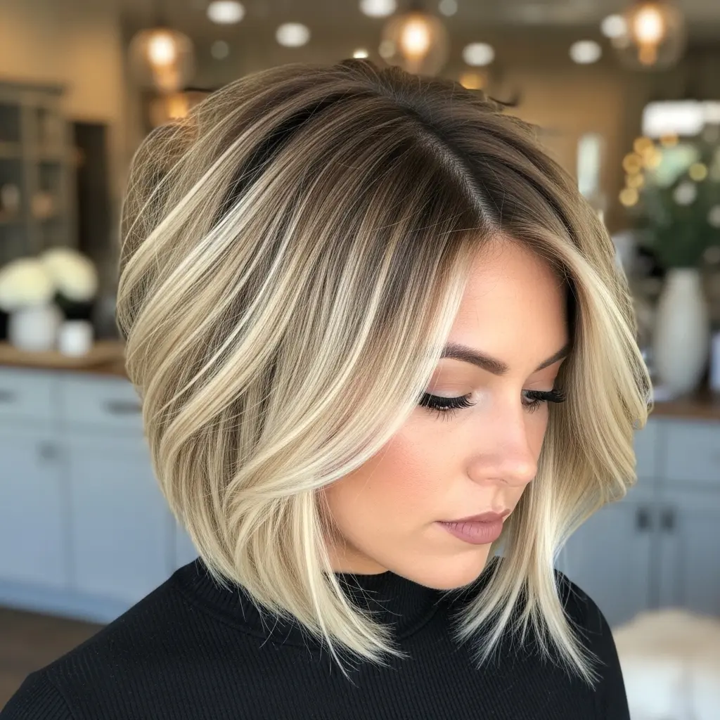 #6 Flattering Blonde Bob for Women Over 50