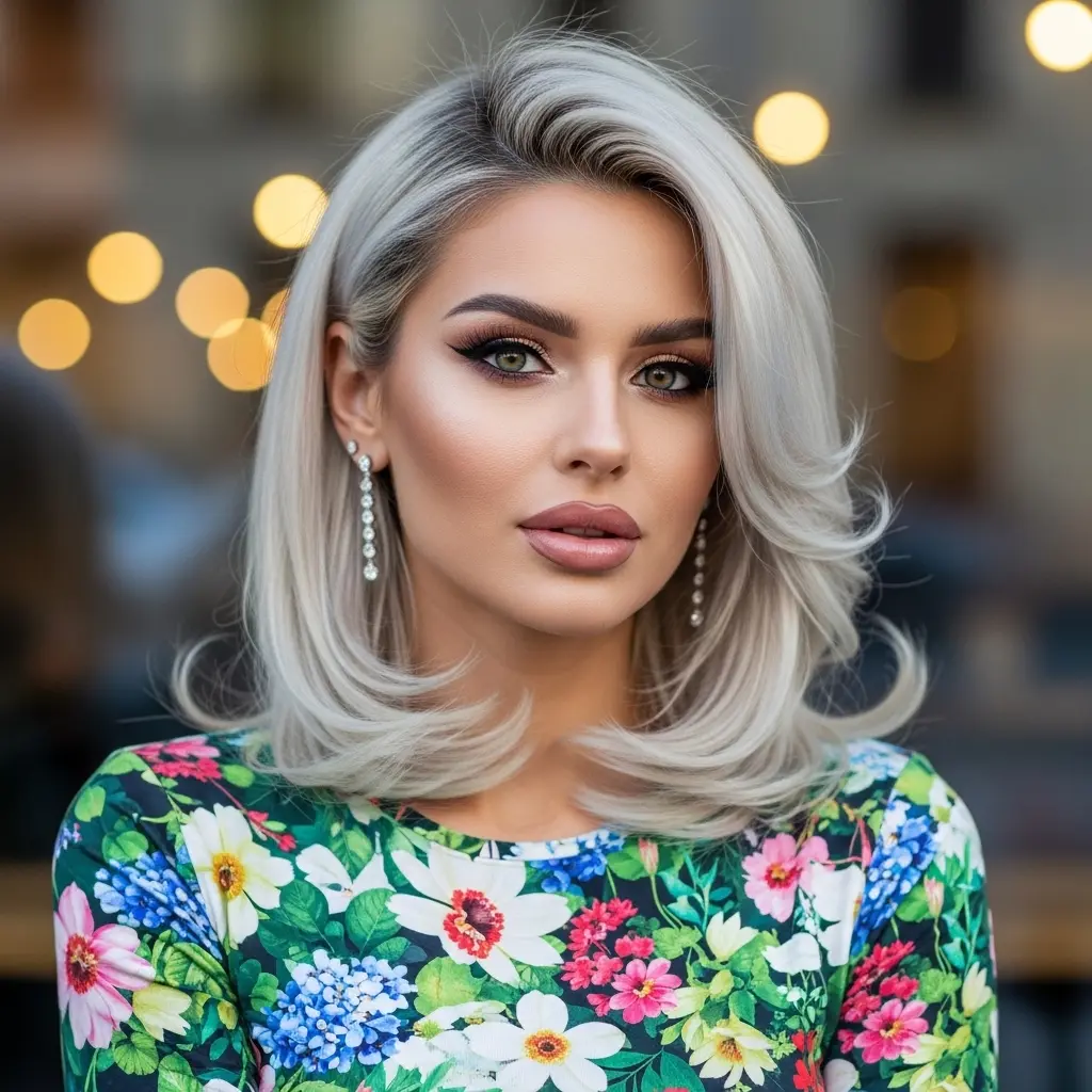 #6 Blowout Hairstyle with Face-Framing Layers