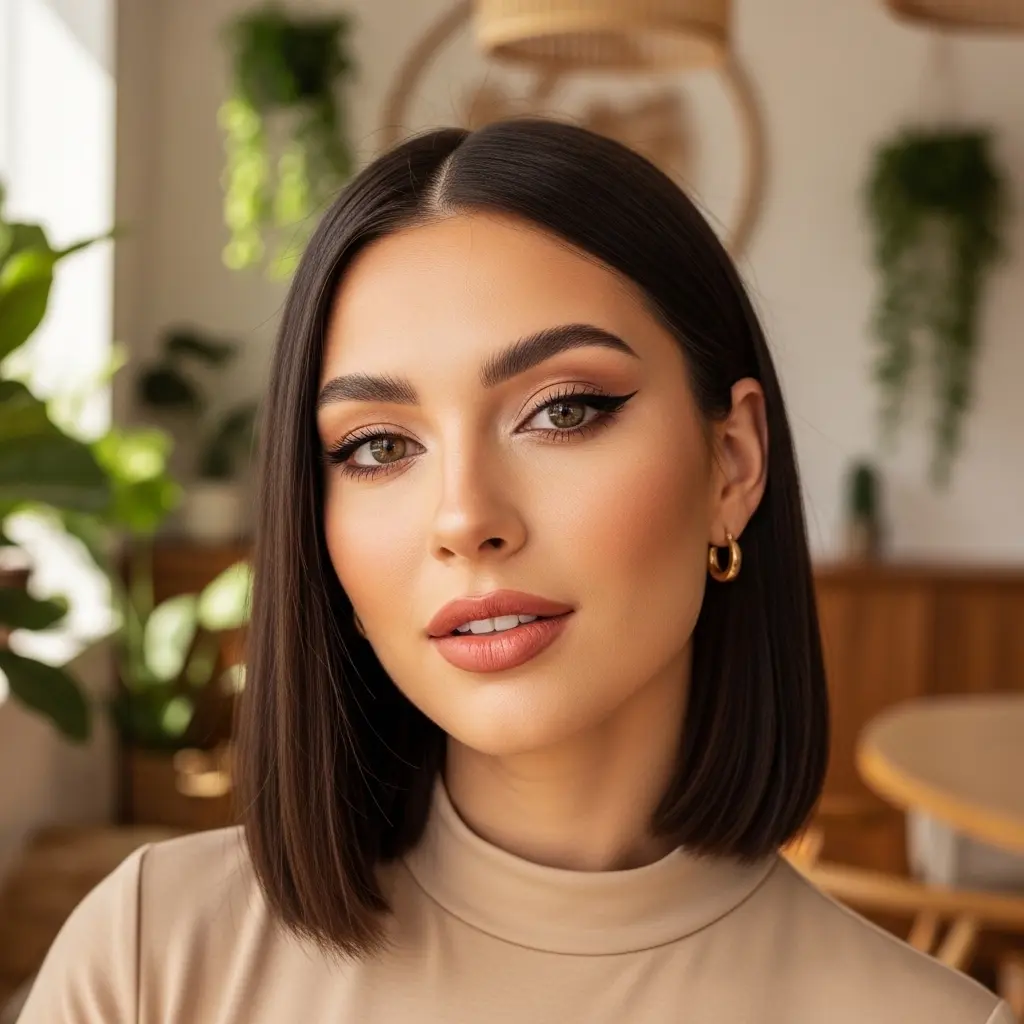 #6 Flat Hair with No Layers for Sleek Finish