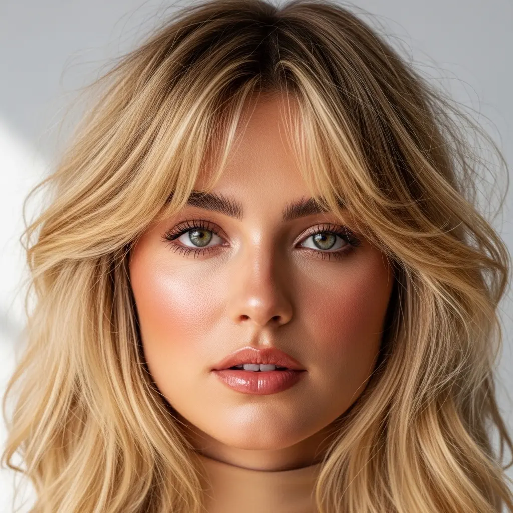 #8 Waterfall Bangs with a Face Frame