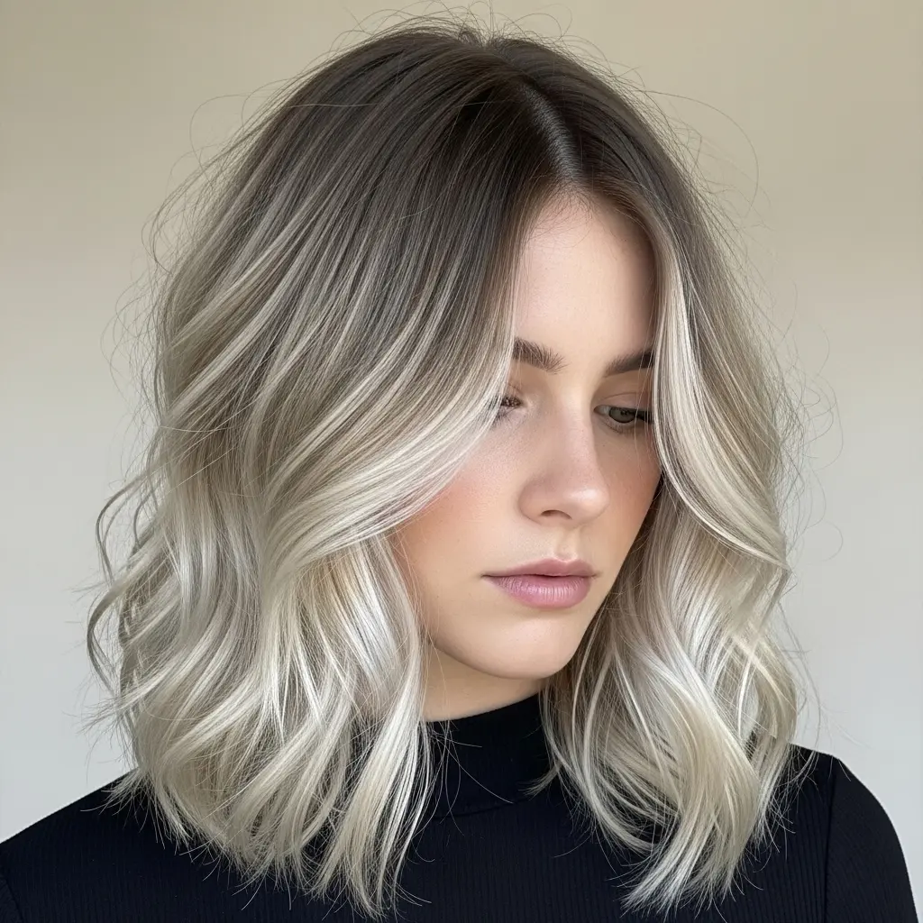 #9 Extra Long Wavy Inverted Bob