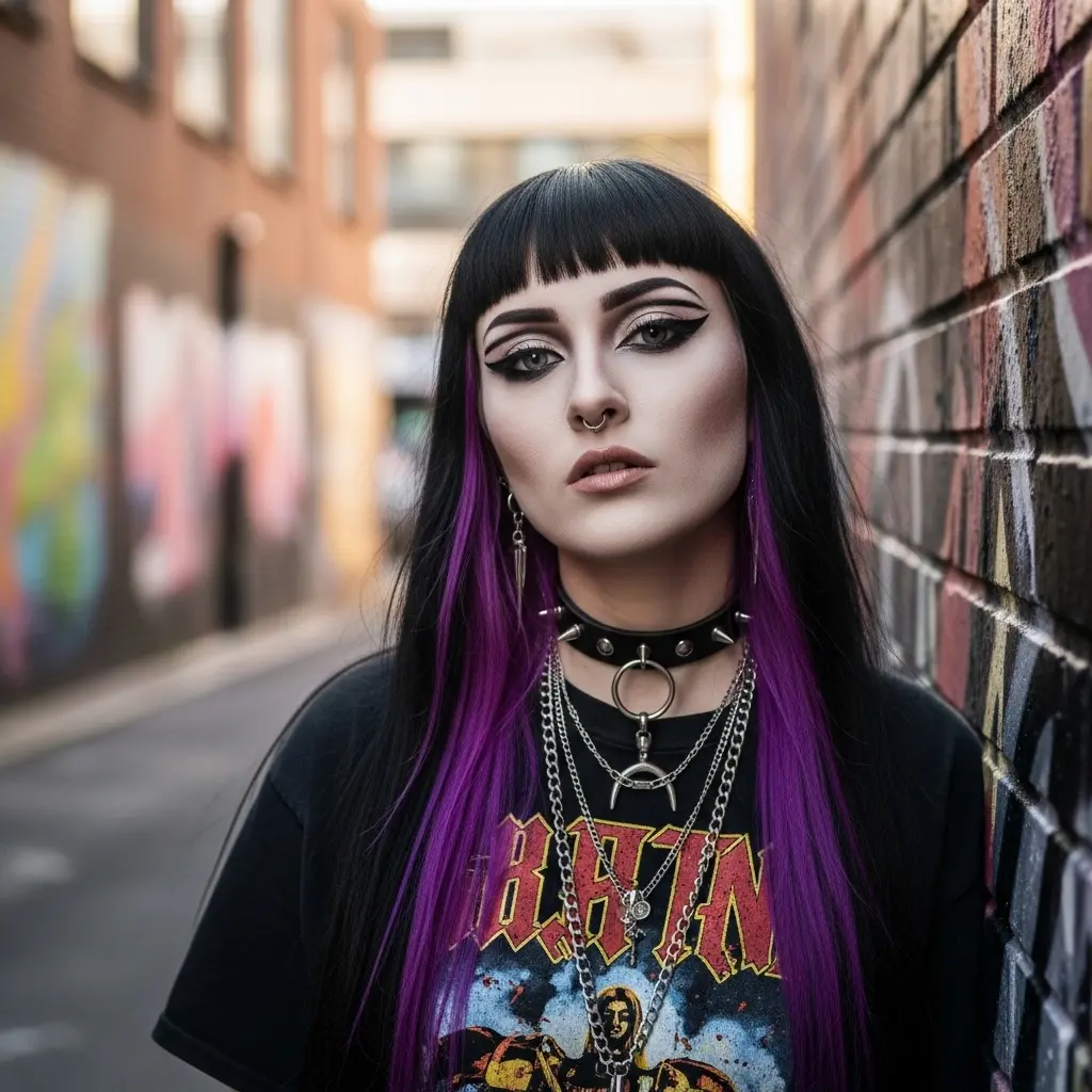 #9 Flat Hair Emo Style with Edge