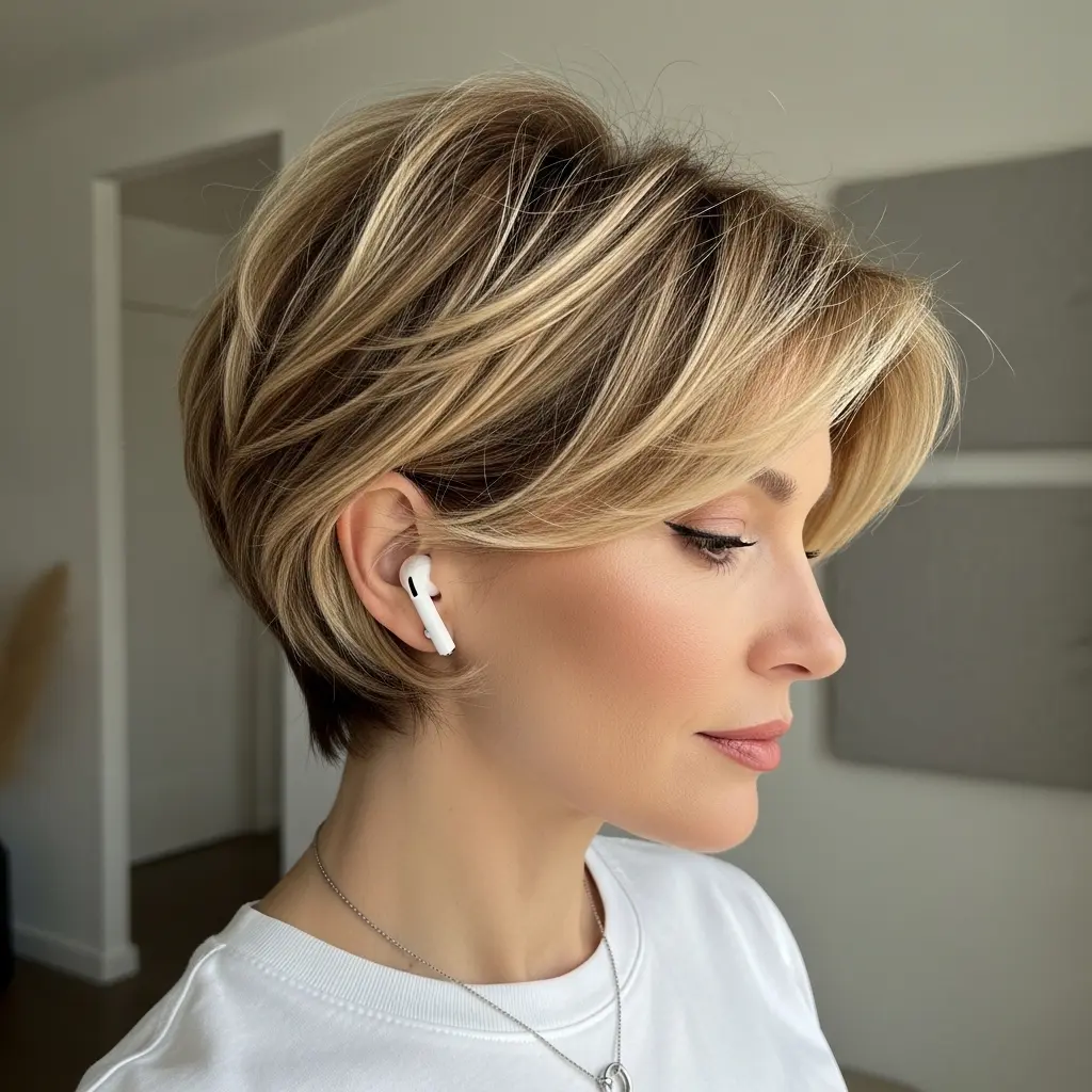 #1 Tousled Pixie Bob Cut
