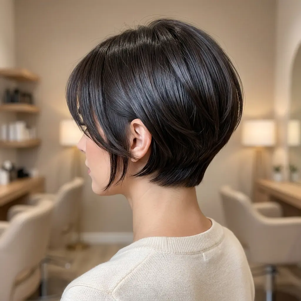 #12 Chocolate Pixie Bob with Choppy Layers