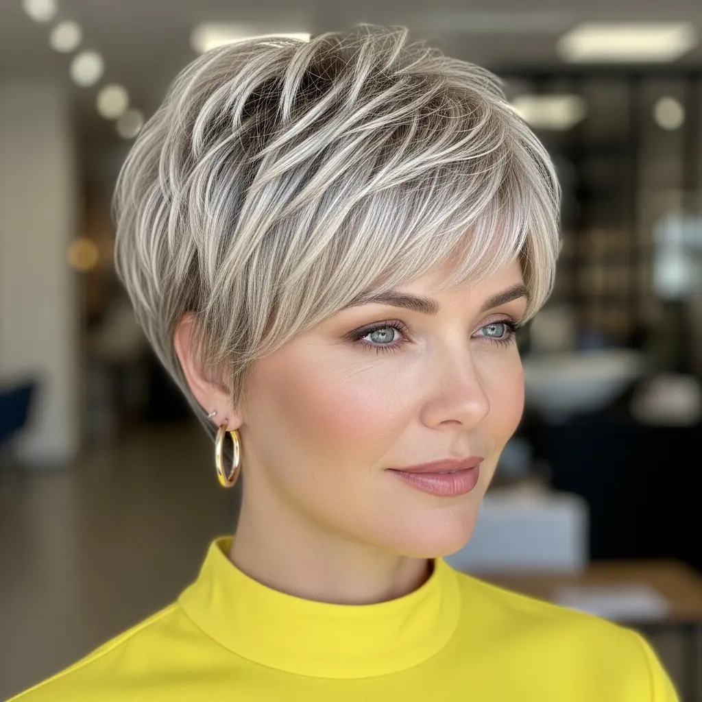 #13 Pixie Bob with Bangs for Older Women
