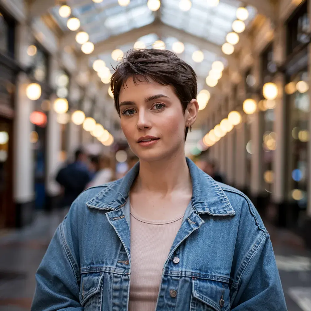 #15 90s Pixie Cut for a Round Face
