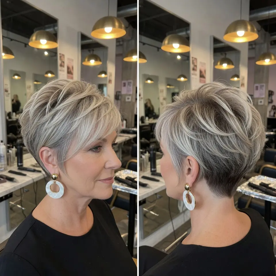 #2 Asymmetrical Pixie Bob Haircut