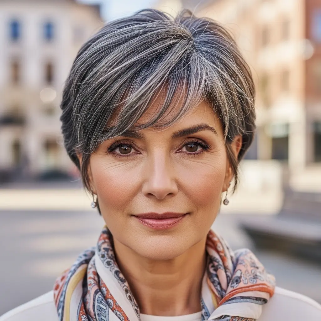 #5 Graphite Fringe Bob