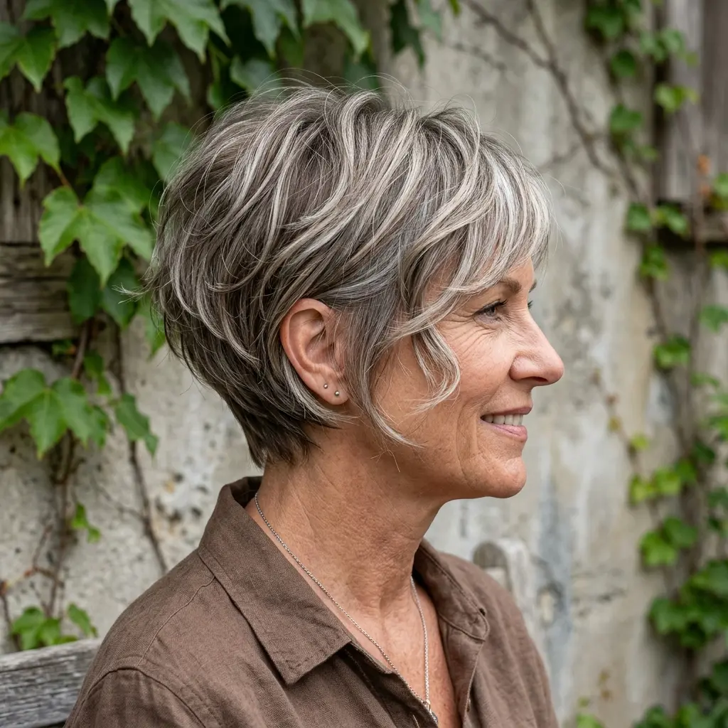 #1 Textured Pixie Shag for Women Over 50