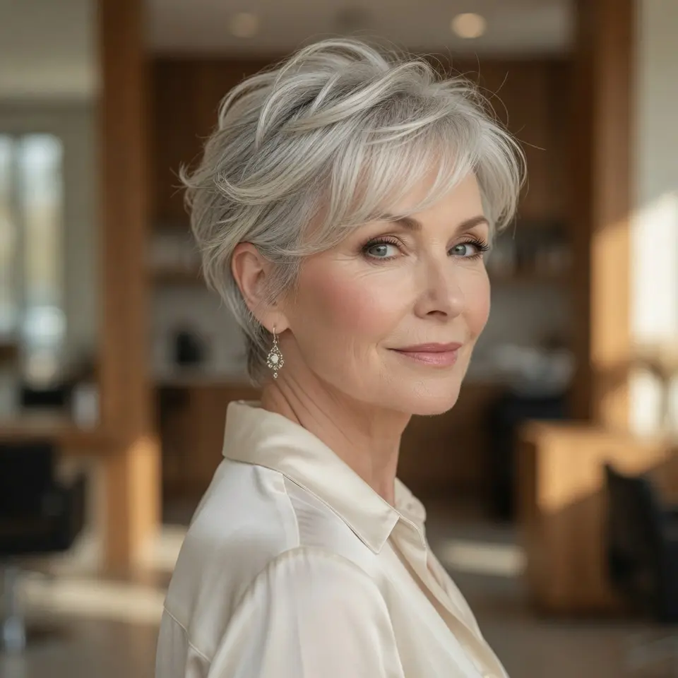 #1 Wavy Pixie with Choppy Layers