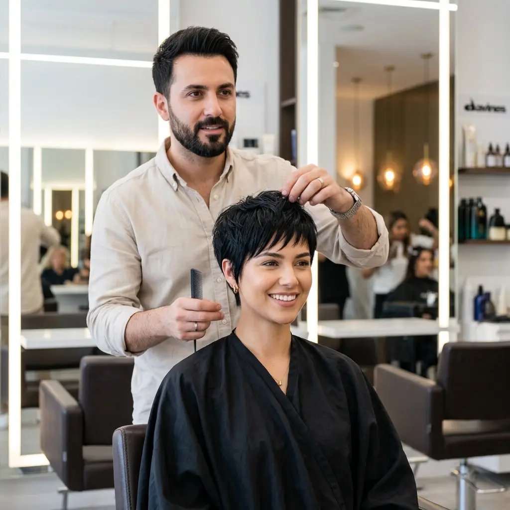 #1 Textured Long Pixie with Tapered Nape