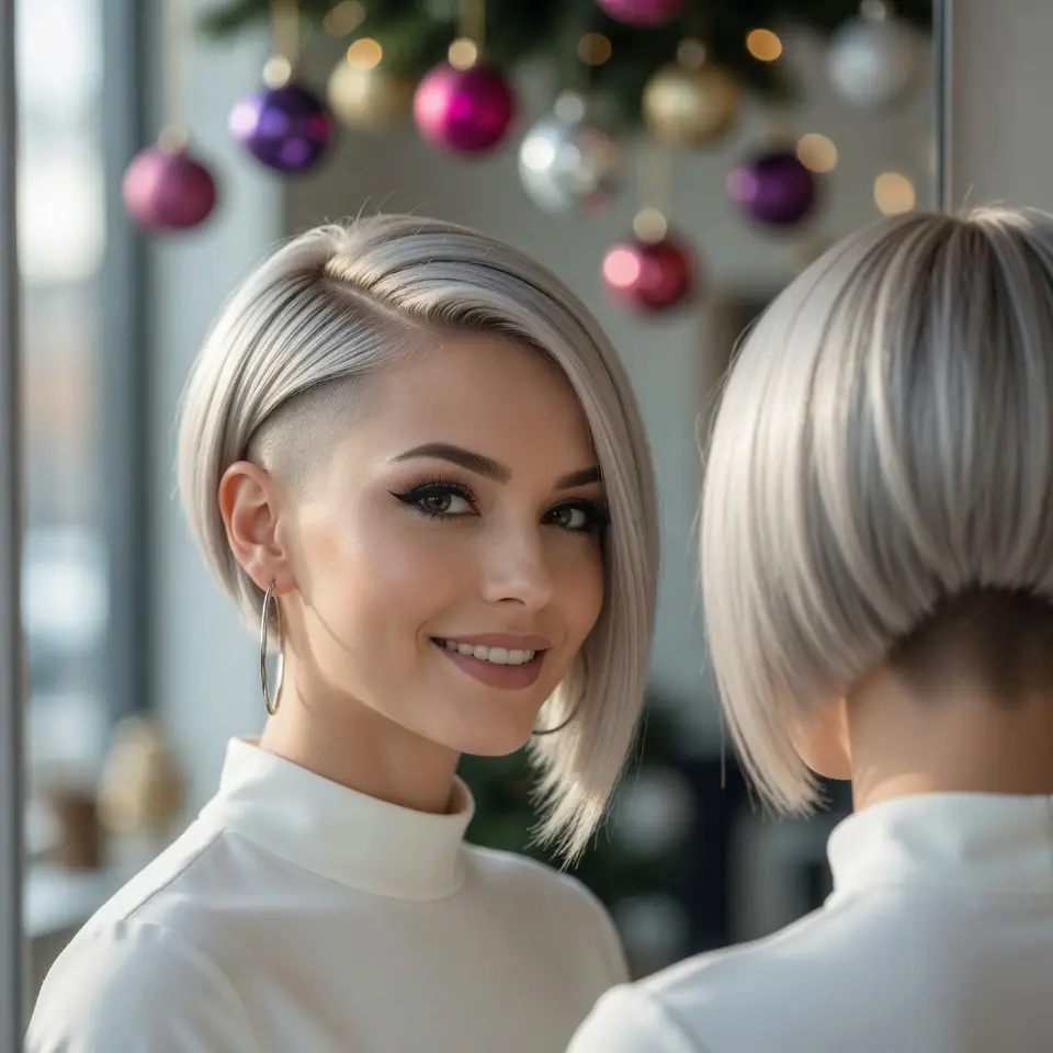 #12 Chin-Length Blonde Pixie Bob