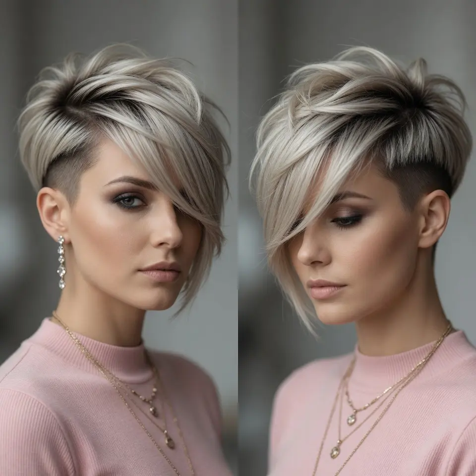 #12 Stacked Undercut Pixie Bob