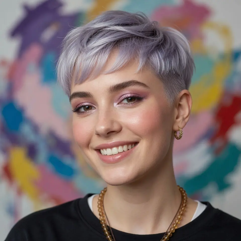 #14 Cropped Haircut with Tapered Sides and Nape