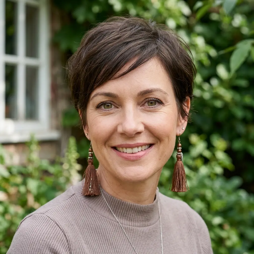 #15 Textured Long Pixie with Side-Swept Micro Bangs