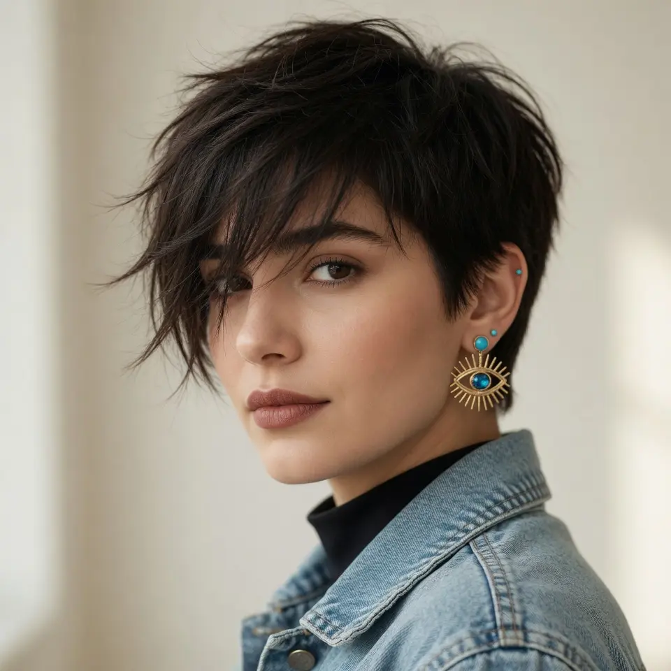 #15 Chopped Pixie Cut with Fringe