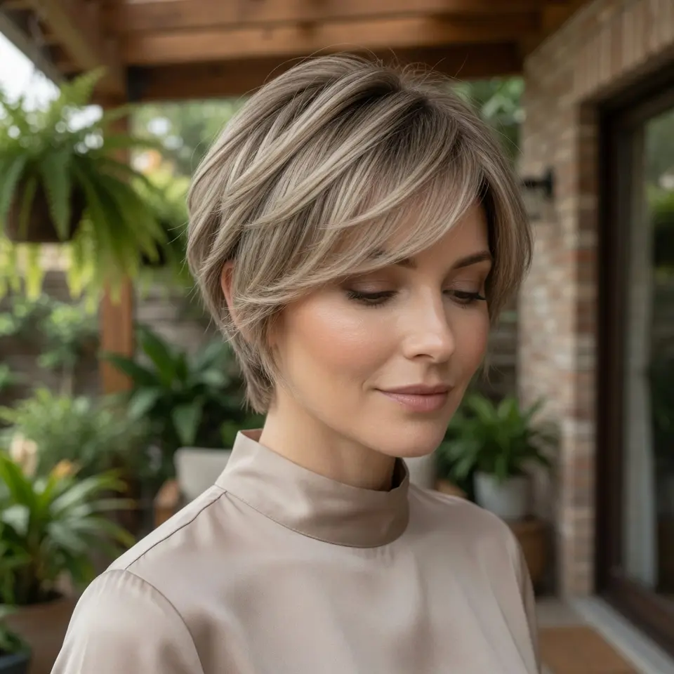 #15 Pixie Bob Haircut for Fine Hair Lifted at the Crown