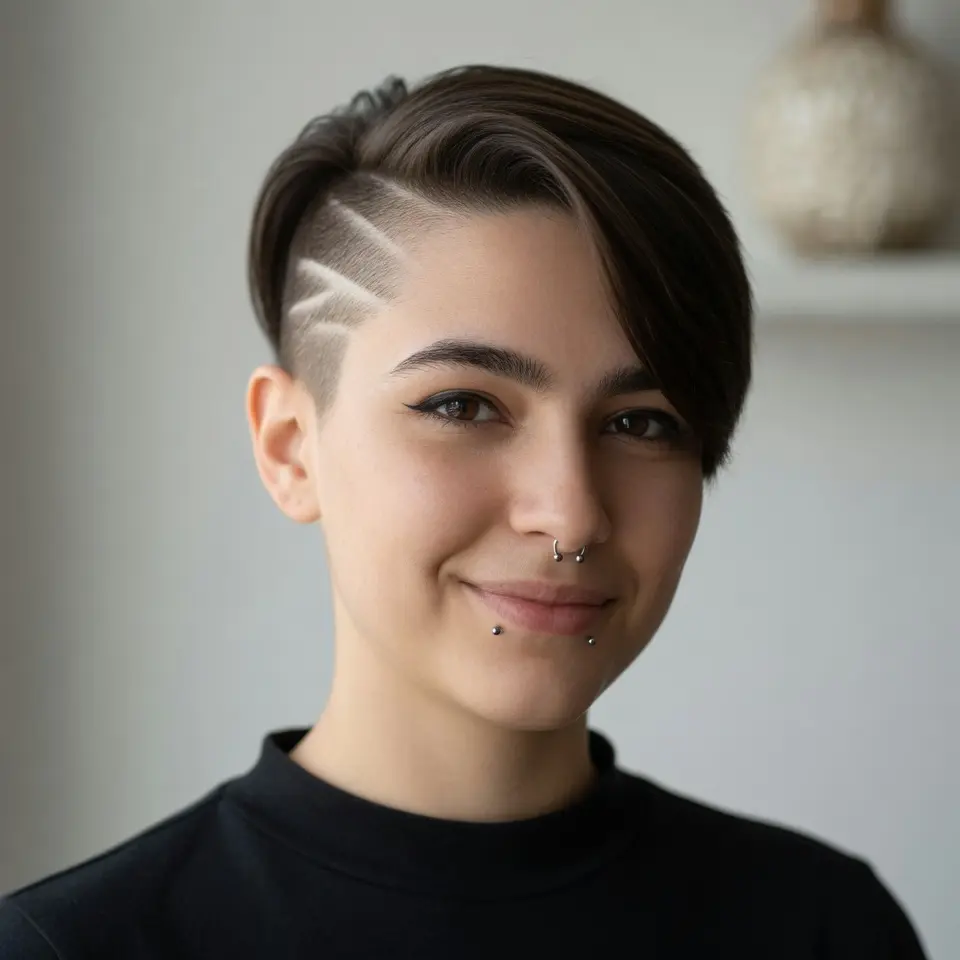 #16 Asymmetrical with an Undercut Design