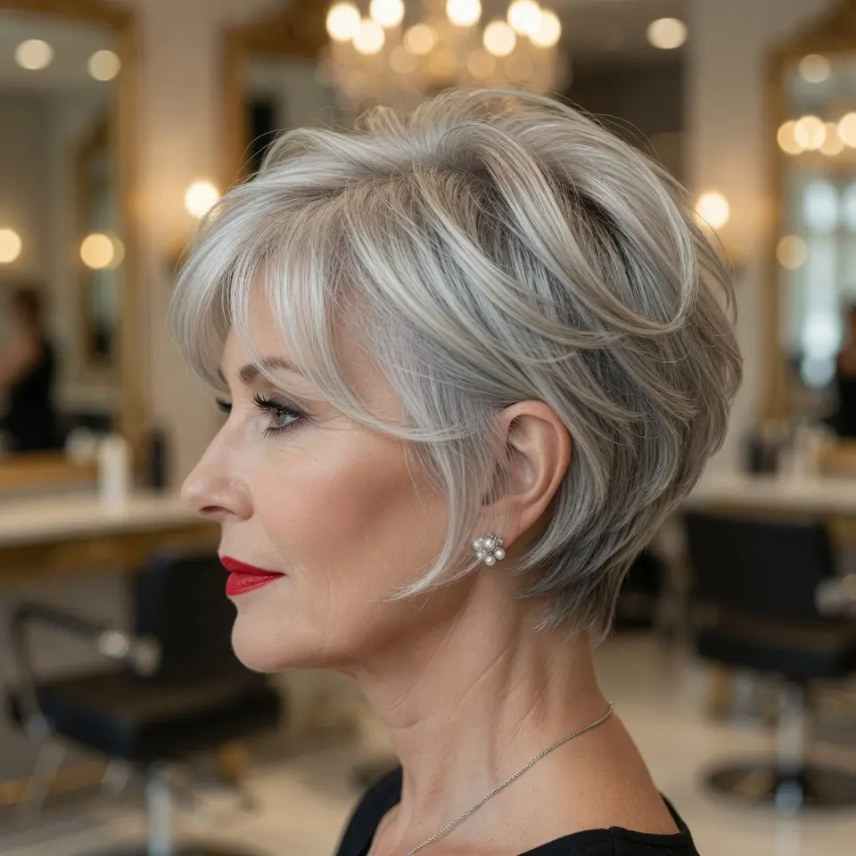 #16 Feathered Stacked Pixie Bob