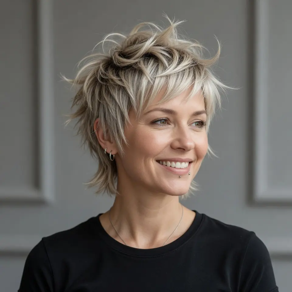 #19 Tousled Spiky Pixie