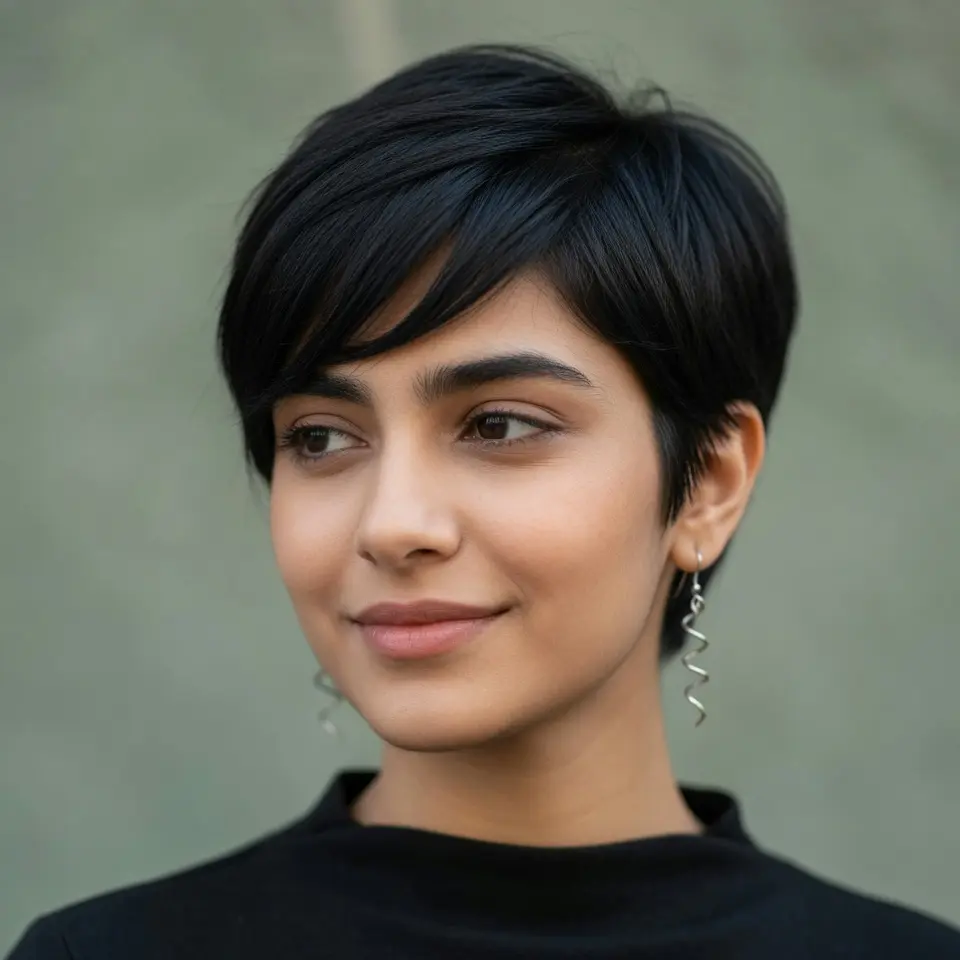 #19 Cute Fringed Pixie