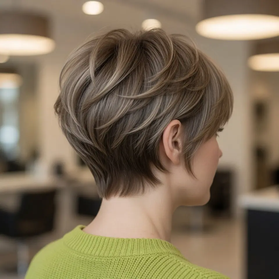 #2 Stylish Layered Pixie Bob with Defined Texture