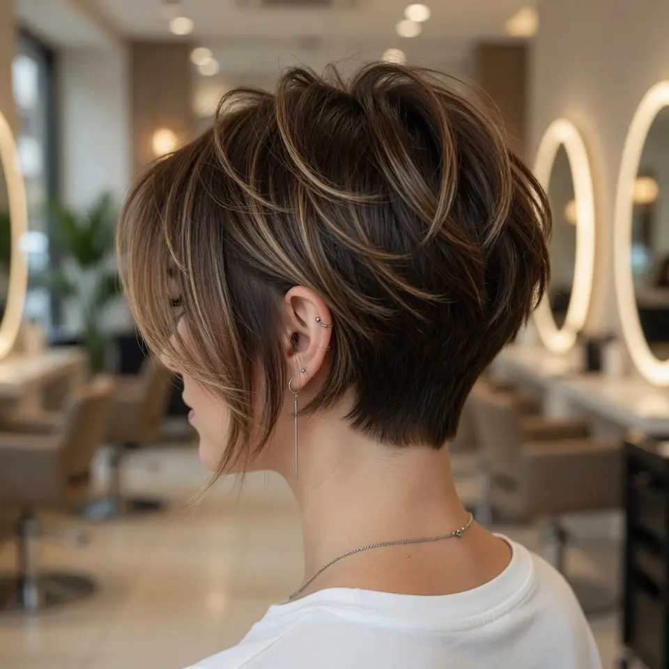 #2 Undercut Bixie with Highlights