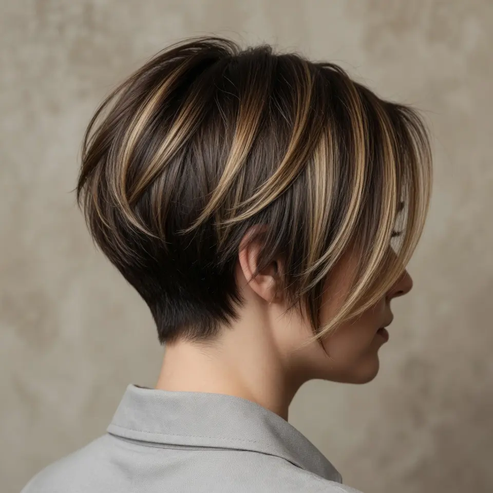 #21 Pixie + Short Stacked Bob