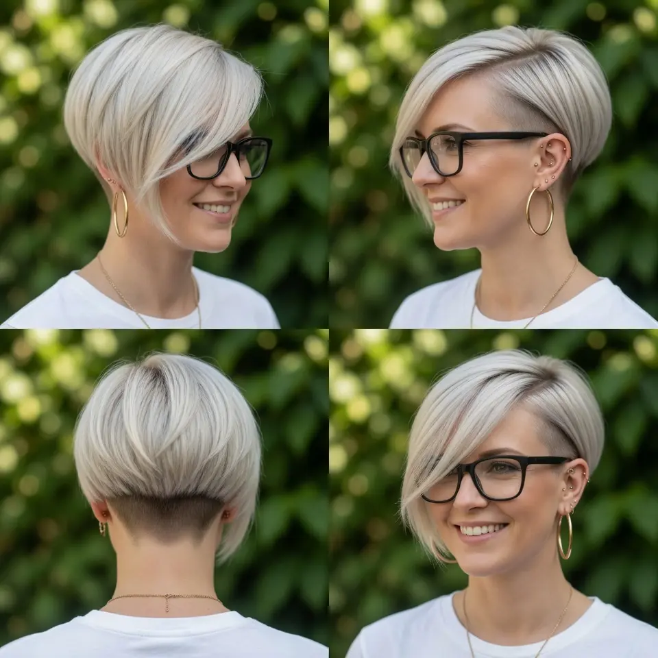 #25 Blonde Pixie Bowl Cut