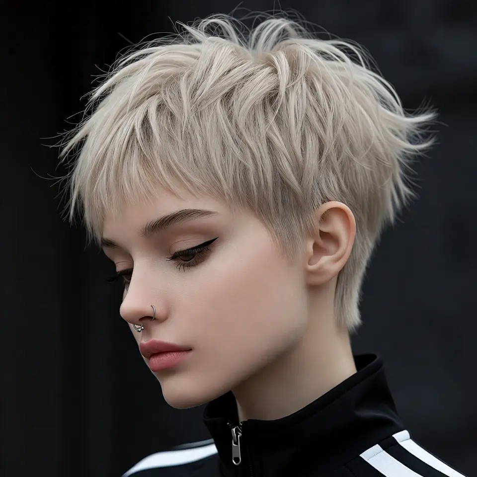#26 Extra Short Pixie Bob with Bangs