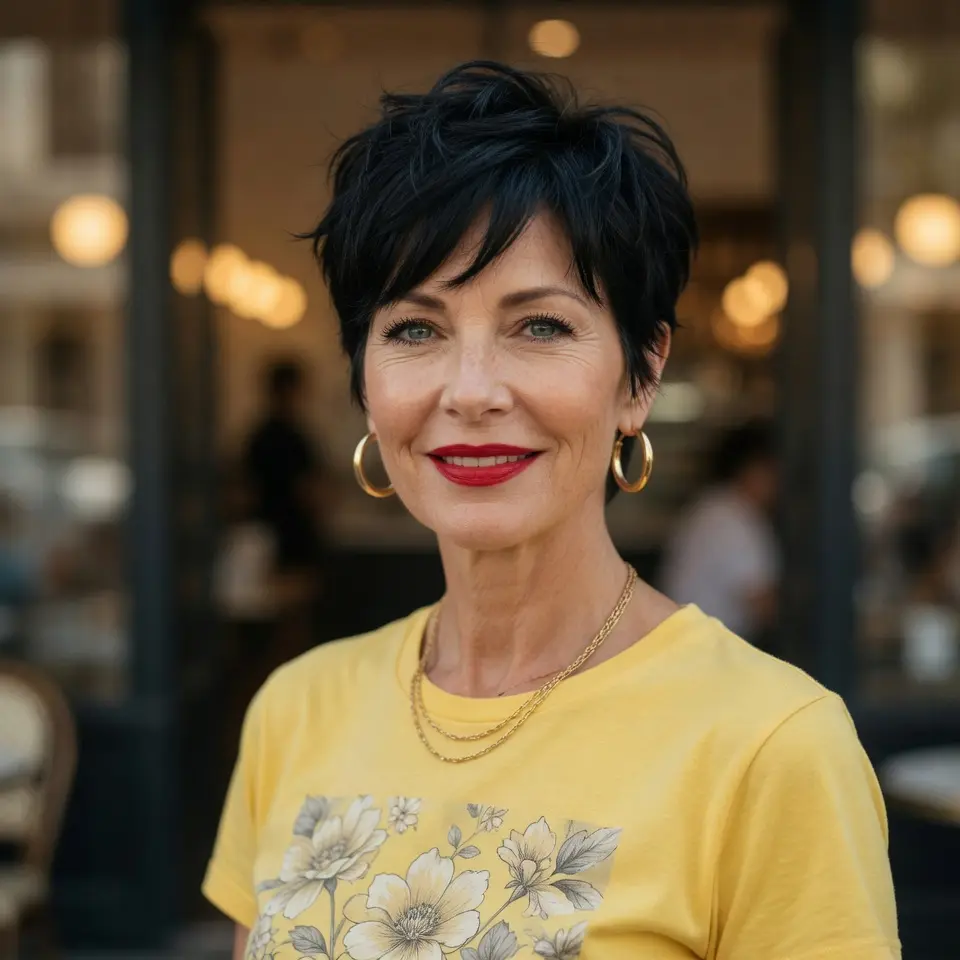 #5 Short Sleek Long-Top Pixie with Soft Side Tuck