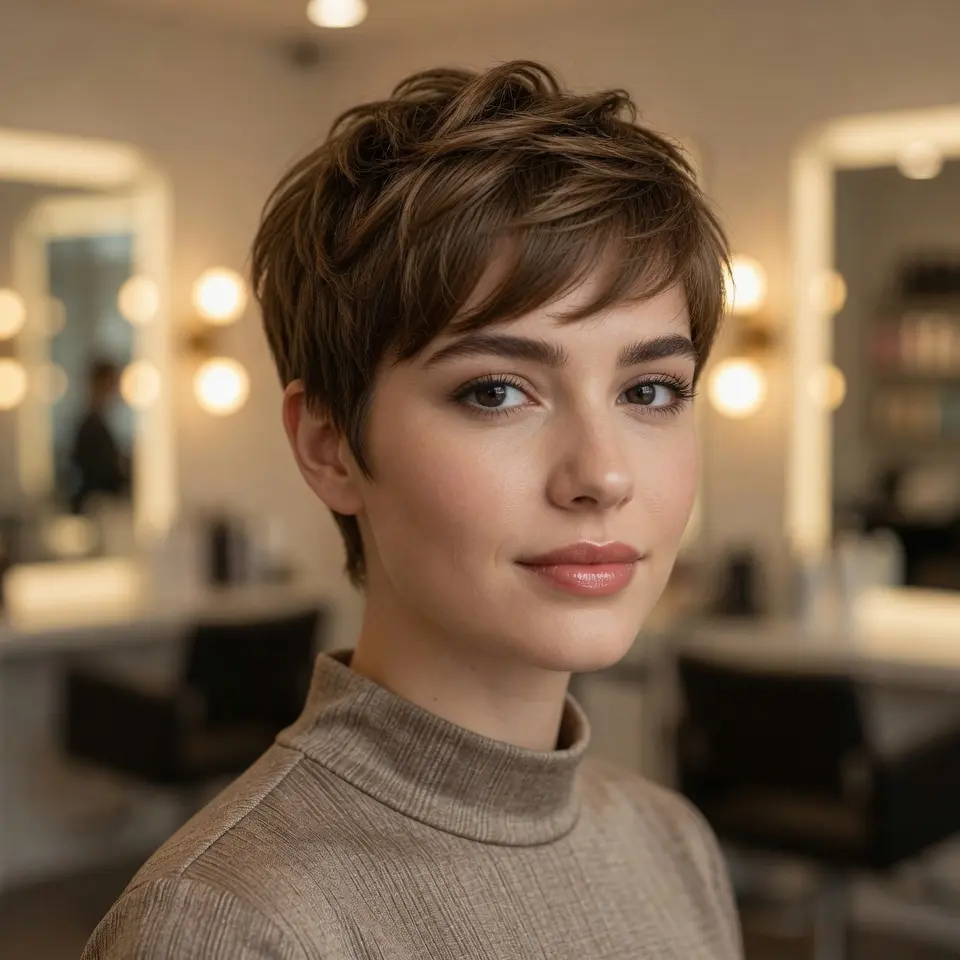 #5 Pixie Cut with Texture and Bangs