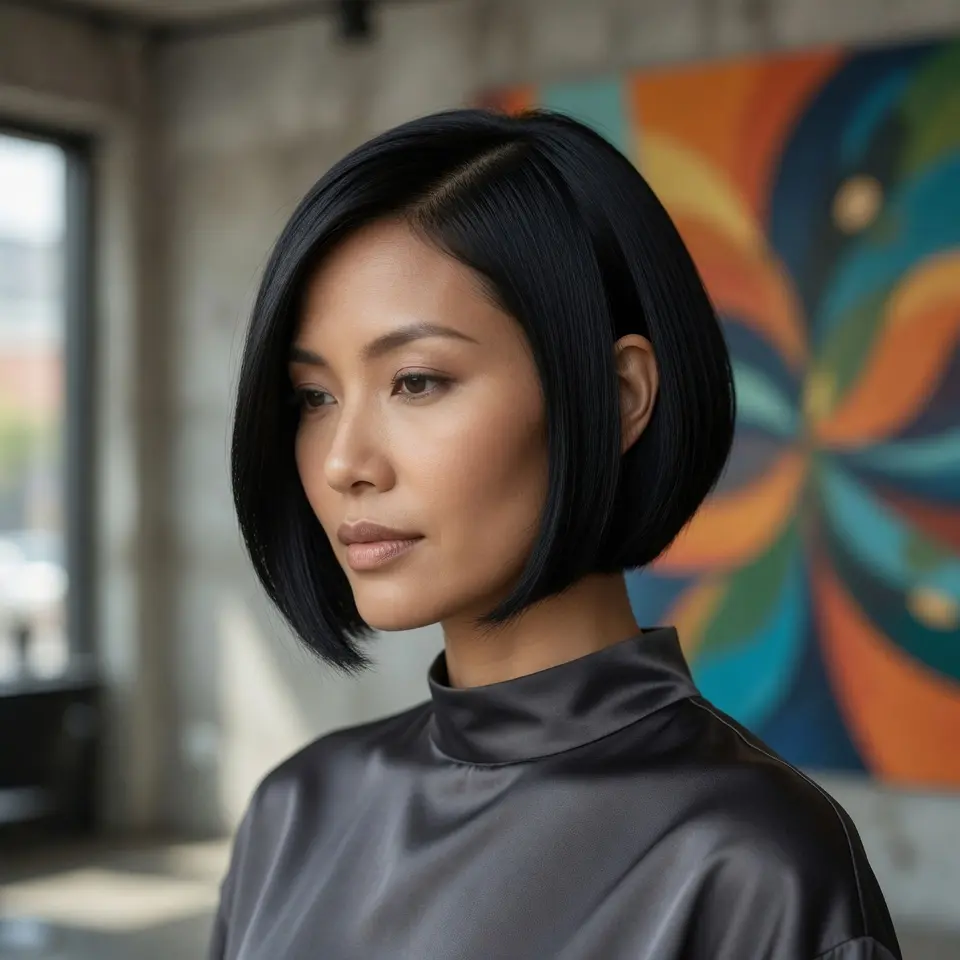 #6 Angled Pixie Bob with Sharp Silhouette