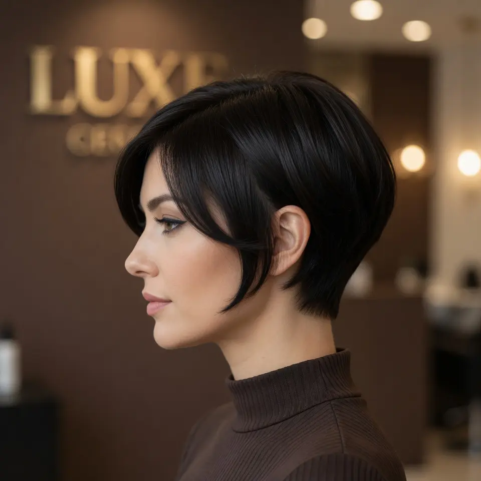 #6 Soft Pixie Bob with a Shaved Undercut