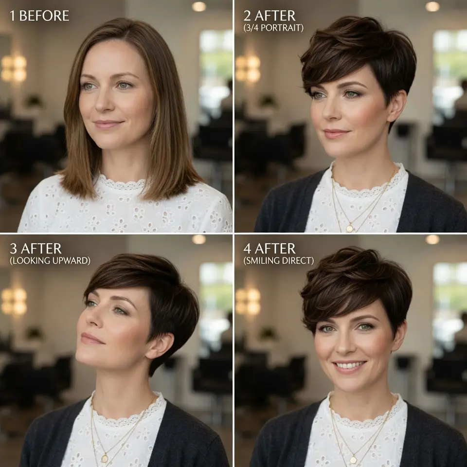 #6 Versatile Natural Brunette Pixie