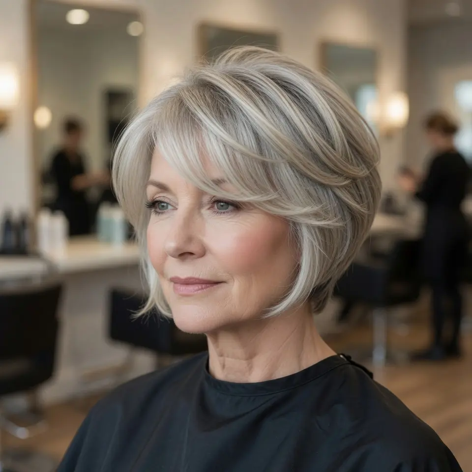 #6 Layered Long Pixie with Side-Swept Bangs