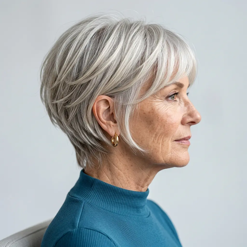 #9 Long Pixie Crop with Thin Layers