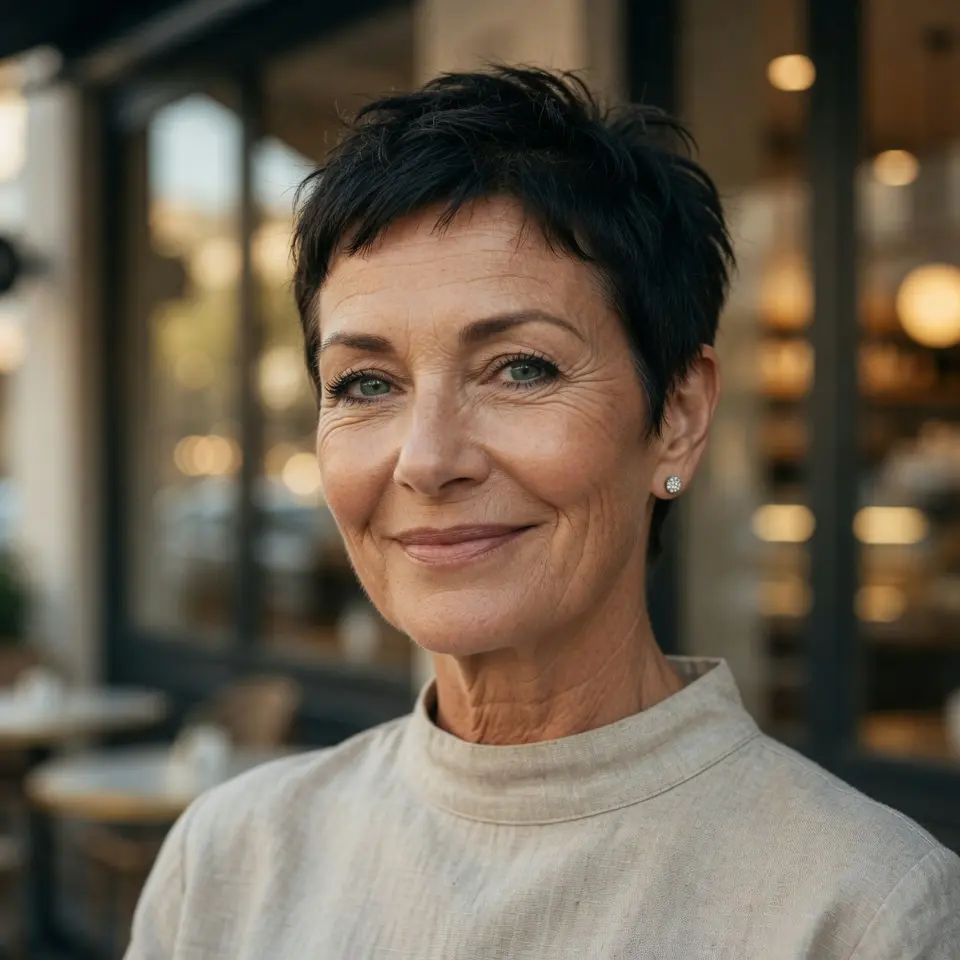 #9 Modern Textured Pixie Cut for Fine Hair