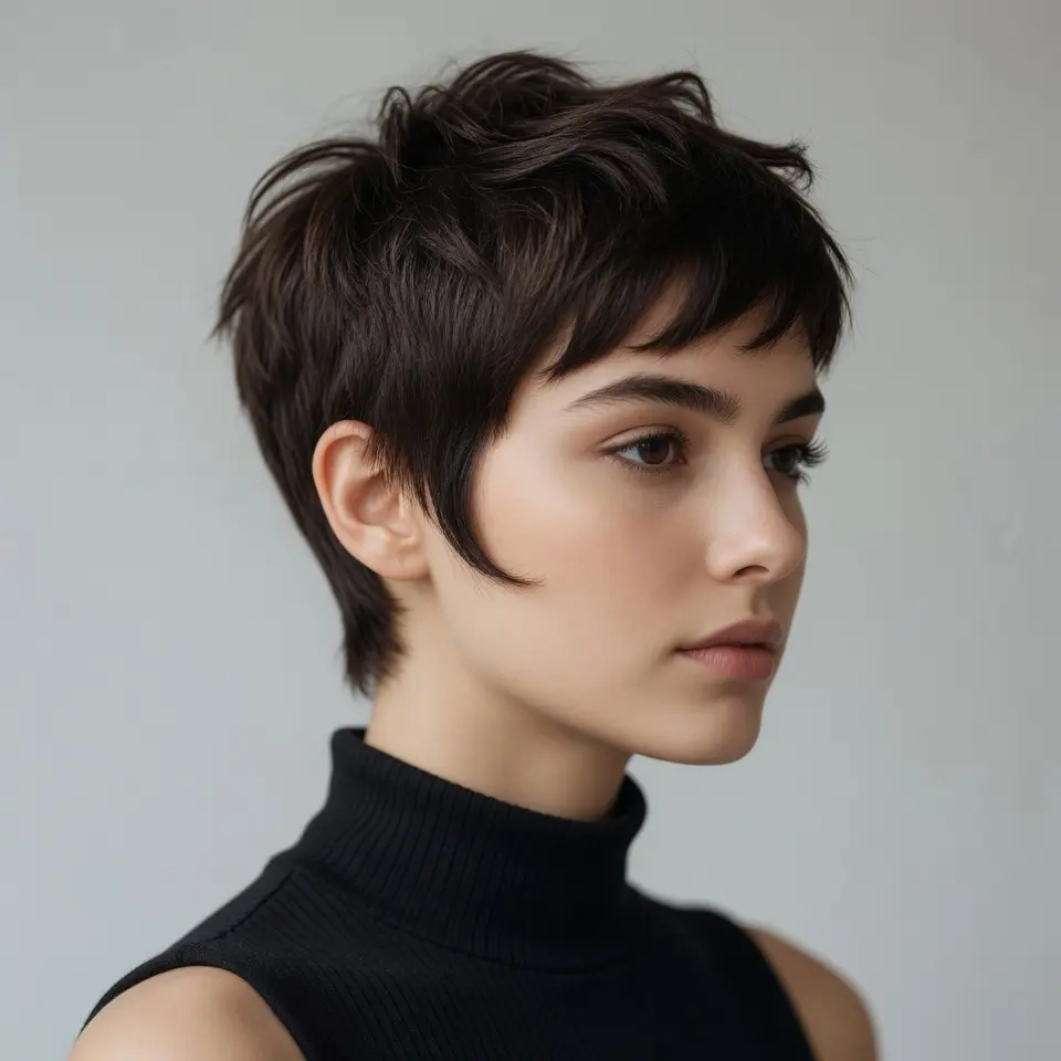#9 Geometric Pixie Cut